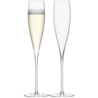 LSA International SAVOY sophisticated Champagne Flutes